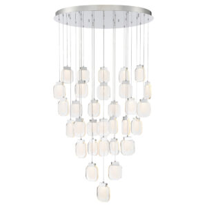 Eurofase Paget, Chandelier, 31-Light, 39", Chrome, Clear Glass – Eurofase Chandeliers