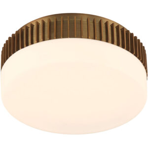 Eurofase Purgos, Flush Mount, 12", Antique Brass, Opal Glass – Eurofase Flush Mounts