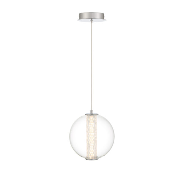 Eurofase Atomo, Pendant, 9", Chrome, Clear Glass – Eurofase Pendants