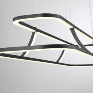 Eurofase Cadoux, Chandelier, 44", Matte Black, Clear Glass – Eurofase Chandeliers