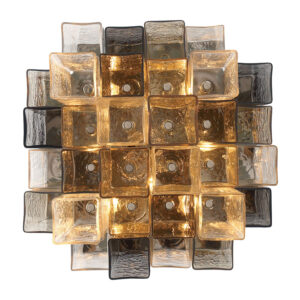 Eurofase Altesa, Flush Mount, 10-Light, 17", Chrome, Mixed Glass – Eurofase Flush Mounts