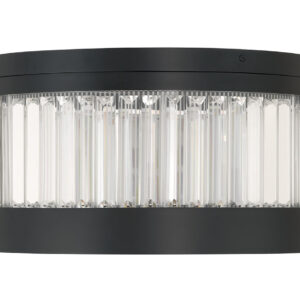 Eurofase Empra, Flush Mount, 16", Matte Black, Clear Crystal – Eurofase Flush Mounts