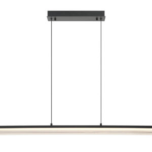 Eurofase Neoness, Chandelier, 4-Light, 67", Matte Black, Smoked Glass – Eurofase Chandeliers