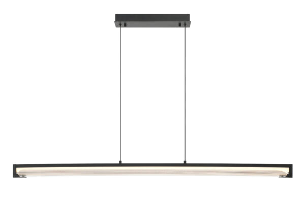 Eurofase Neoness, Chandelier, 4-Light, 67", Matte Black, Smoked Glass – Eurofase Chandeliers