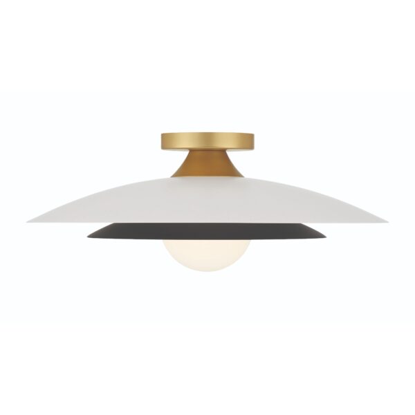 Eurofase Welsh, Flush Mount, 18", Matte White, White Glass – Eurofase Flush Mounts