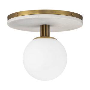 Eurofase Carnagie, Flush Mount, 12", Antique Brass, Opal Etched Glass – Eurofase Flush Mounts