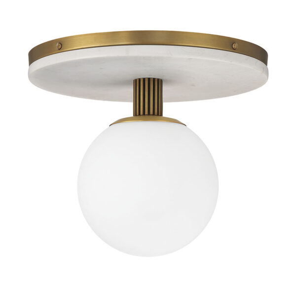 Eurofase Carnagie, Flush Mount, 12", Antique Brass, Opal Etched Glass – Eurofase Flush Mounts