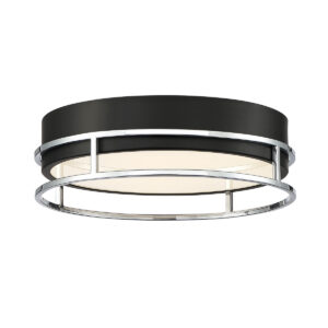 Eurofase Grafice, Flush Mount , 13", Silver-Black Mix