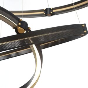 Eurofase Admiral, Chandelier , 2-Light, 62", Gold-Black Mix – Eurofase Chandeliers