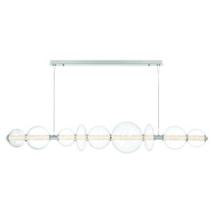 Eurofase Atomo, Chandelier, 9-Light, 74", Chrome, Clear Glass – Eurofase Chandeliers