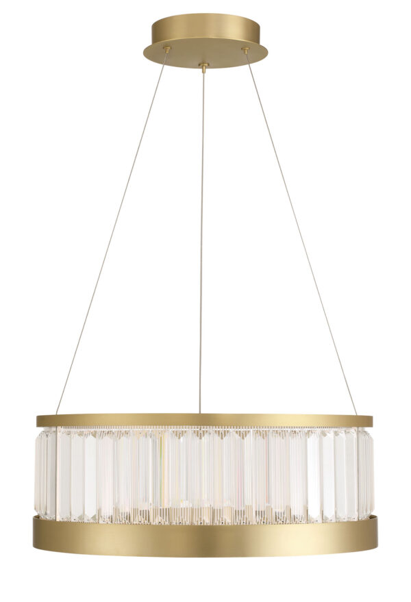 Eurofase Empra, Pendant, 24", Gold, Clear Crystal – Eurofase Pendants