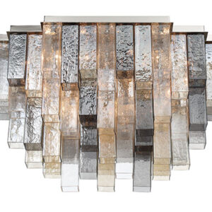 Eurofase Altesa, Flush Mount, 10-Light, 17", Chrome, Mixed Glass – Eurofase Flush Mounts