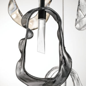 Eurofase Norah, Chandelier, 16-Light, 24", Matte Black, Mixed Glass – Eurofase Chandeliers
