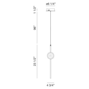 Eurofase Barletta, Pendant , 24", Gold – Eurofase Pendants