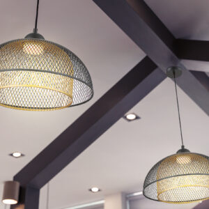 Eurofase Kenmore, Pendant, 16", Matte Black, Gold Steel – Eurofase Pendants
