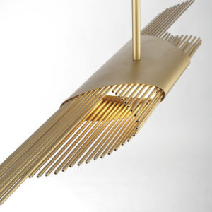 Eurofase Umura, Chandelier , 2-Light, 49", Satin Gold Paint – Eurofase Chandeliers