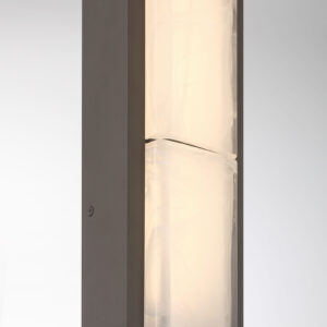 Eurofase Gibraltar, Outdoor, 18", Sand Bronze, White Strie Glass – Eurofase Outdoor