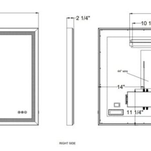 Eurofase Artell, Mirror , 30" X 42", Brushed Silver – Eurofase Mirrors
