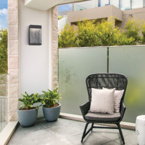 Eurofase Tiffany, Outdoor, 11", Powder Coat Black, Clear Glass – Eurofase Outdoor