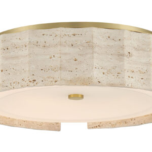 Eurofase Roslington, Flush Mount, 24", Gold, Opal Etched Glass – Eurofase Flush Mounts