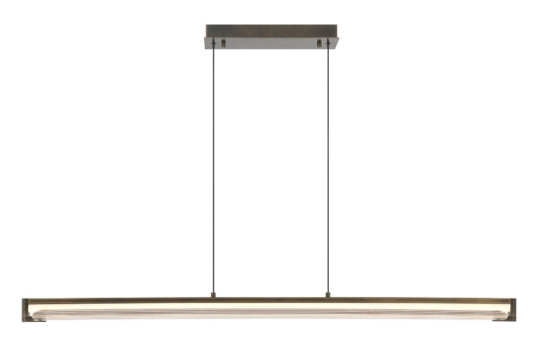 Eurofase Neoness, Chandelier, 4-Light, 67", Matte Black, Smoked Glass – Eurofase Chandeliers