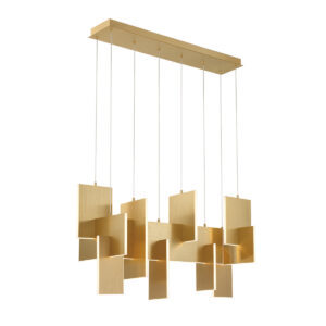 Eurofase Coburg, Chandelier , 3-Light, 42", Brushed Gold – Eurofase Chandeliers