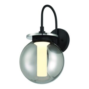 Eurofase Caswell, Outdoor, 18", Powder Coat Black, Smoked Glass – Eurofase Outdoor