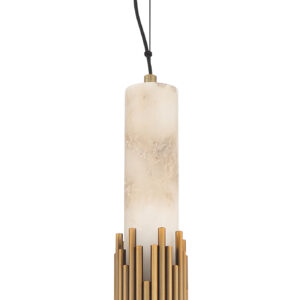 Eurofase Venna, Pendant , 23", Antique Brass, Alabaster – Eurofase Pendants