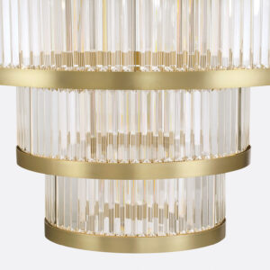 Eurofase Empra, Chandelier, 5-Light, 47", Gold, Clear Crystal – Eurofase Chandeliers