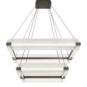 Eurofase Neoness, Chandelier, 8-Light, 34", Matte Black, Clear Glass – Eurofase Chandeliers