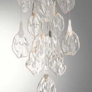 Eurofase Jateo, Chandelier, 16-Light, 24", Polished Nickel, Clear Glass – Eurofase Chandeliers