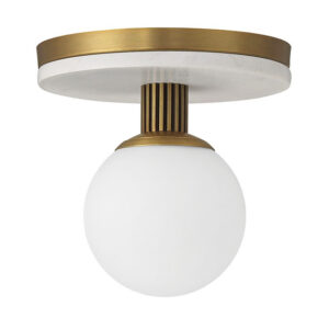 Eurofase Carnagie, Flush Mount, 8", Antique Brass, Opal Etched Glass – Eurofase Flush Mounts