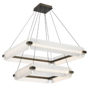 Eurofase Neoness, Chandelier, 8-Light, 34", Matte Black, Clear Glass – Eurofase Chandeliers
