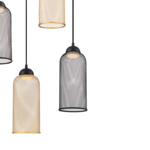 Eurofase Kenmore, Pendant, 16", Matte Black, Gold Steel – Eurofase Pendants