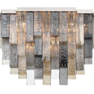 Eurofase Altesa, Flush Mount, 10-Light, 17", Chrome, Mixed Glass – Eurofase Flush Mounts