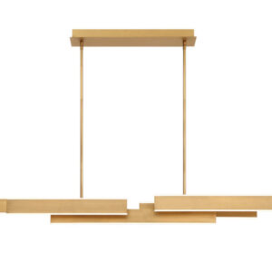 Eurofase Cameno, Chandelier, 55", Matte Gold, White Acrylic – Eurofase Chandeliers