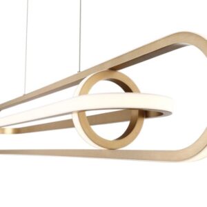 Eurofase Demark, Chandelier , 42", Matte Gold – Eurofase Chandeliers