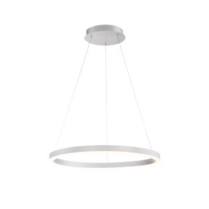 Eurofase Spunto, Chandelier, 28", Brushed Silver, White Glass – Eurofase Chandeliers