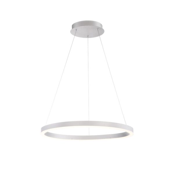 Eurofase Spunto, Chandelier, 28", Brushed Silver, White Glass – Eurofase Chandeliers
