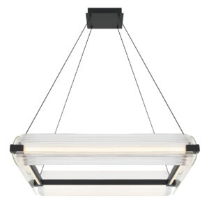 Eurofase Neoness, Chandelier, 4-Light, 34", Weathered Brass, Smoked Glass – Eurofase Chandeliers