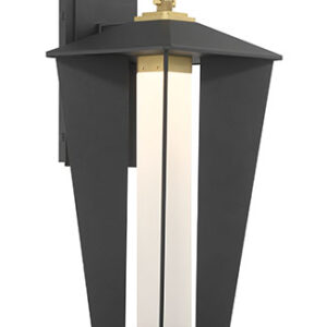 Eurofase Andson, Outdoor, 19", Brass-Sand Black Mix, Frosted Acrylic – Eurofase Outdoor