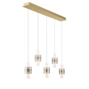 Eurofase 5-Light 42" Integrated Led Linear Chandelier – Eurofase Chandeliers