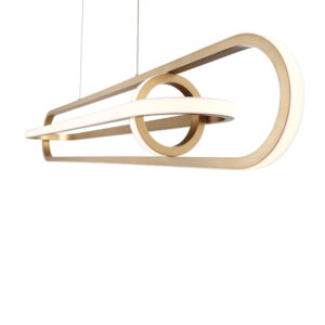 Eurofase Demark, Chandelier , 42", Matte Gold – Eurofase Chandeliers