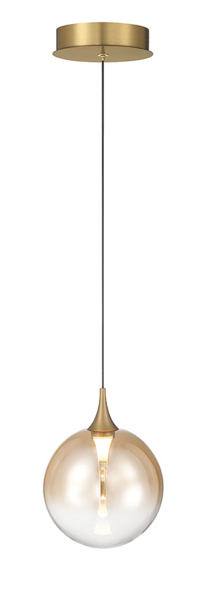Eurofase Iissa, Pendant, 6", Matte Black, Smoked Glass – Eurofase Pendants