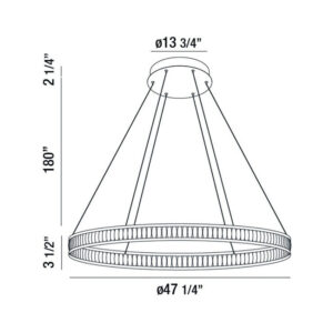 Eurofase 47" Integrated Led Chandelier – Eurofase Chandeliers