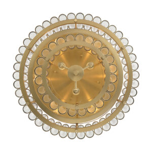 Eurofase Glasbury, Flush Mount, 5-Light, 18", Gold, Ribbed Glass – Eurofase Flush Mounts