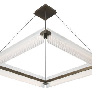 Eurofase Neoness, Chandelier, 4-Light, 34", Weathered Brass, Smoked Glass – Eurofase Chandeliers