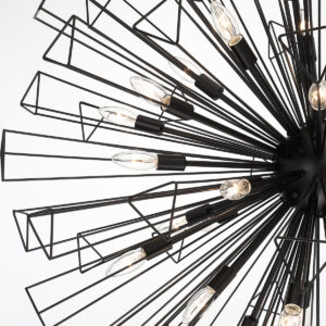Eurofase Dendelio, Chandelier , 35-Light, 54", Matte Black – Eurofase Chandeliers