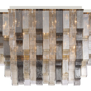 Eurofase Altesa, Flush Mount, 10-Light, 17", Chrome, Mixed Glass – Eurofase Flush Mounts