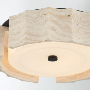 Eurofase Roslington, Flush Mount, 24", Gold, Opal Etched Glass – Eurofase Flush Mounts